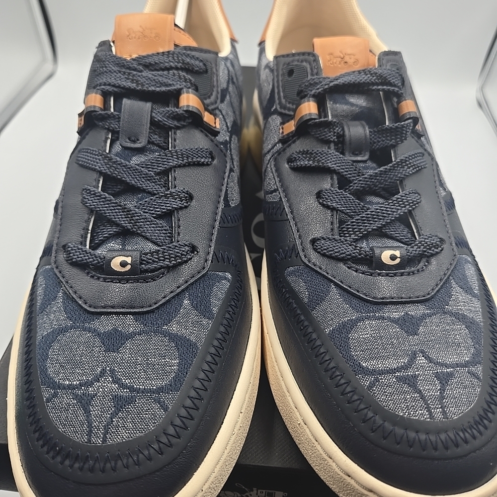 Coach Men's Blue Patterned Sneakers